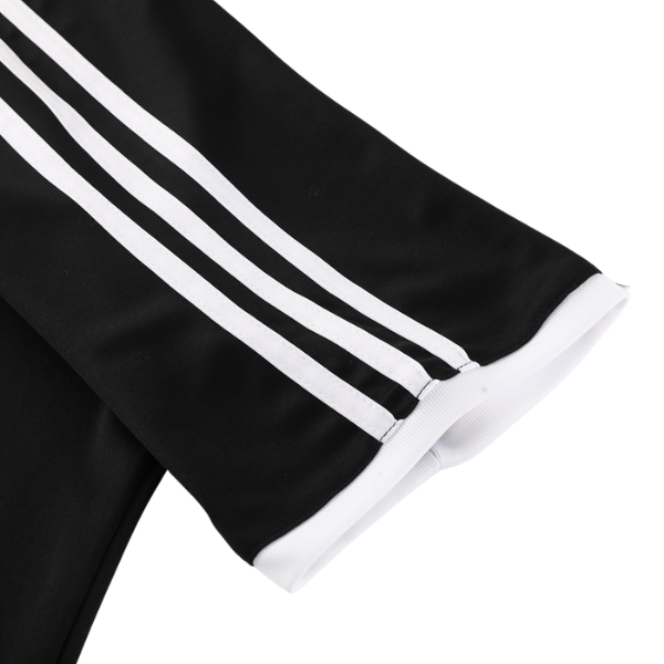 Conjunto Adidas Camiseta + Short Preto e Branco - VENI Futebol