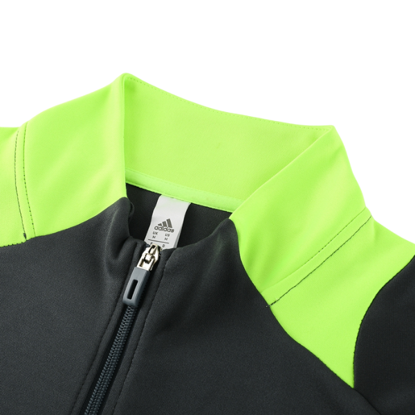 Conjunto de Frio Adidas Jaqueta + Calça Cinza e Verde - VENI Futebol