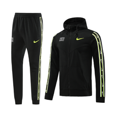 Conjunto de Frio Nike Jaqueta + Calça Preta e Verde - VENI Futebol