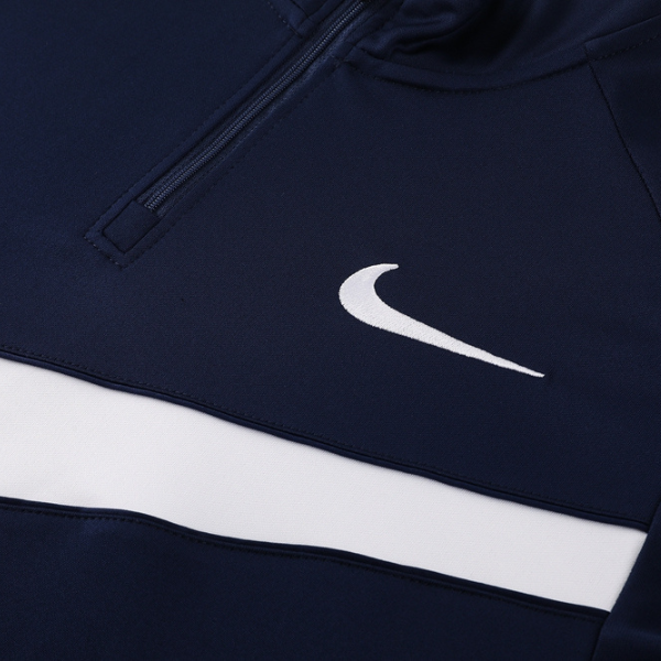 Conjunto de Frio Nike Blusão + Calça Azul Marinho e Branca - VENI Futebol