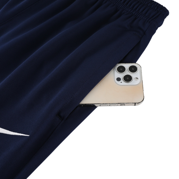 Conjunto de Frio Nike Blusão + Calça Azul Marinho e Branca - VENI Futebol