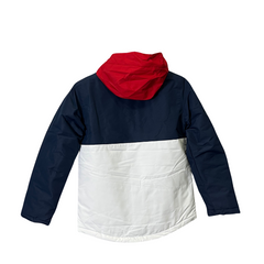 Giacca a vento Adidas bianca blu rossa