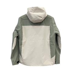 Chaqueta cortavientos Nike verde y beige