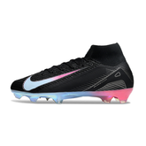 Nike Air Zoom Mercurial Superfly 10 Elite Black Blue and Pink Firm Ground FG Football Boot