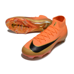 Nike Air Zoom Mercurial Superfly 10 Elite Orange and Gold Firm Ground FG Football Boot