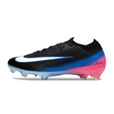 Botas de fútbol Nike Air Zoom Mercurial Vapor 16 Elite negras, azules y rosas para terreno firme (FG).