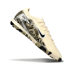 Botas de fútbol Nike Zoom Mercurial Vapor 16 Elite Beige y Negro Turf TF