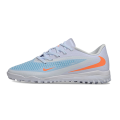 Nike Phantom 6 Academy White Blue and Orange Turf TF Football Boot