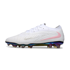 Nike Phantom 6 Elite White and Pink Firm Ground FG Football Boot
