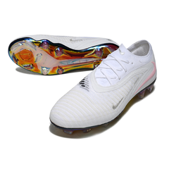Nike Phantom 6 Elite White and Pink Firm Ground FG Football Boot