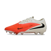 Scarpa da calcio Nike Phantom 6 Elite DF By You bianca e arancione per terreni compatti FG