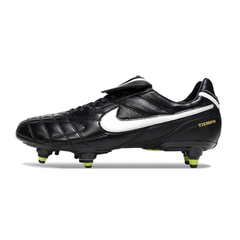 Scarpa da calcio Nike Tiempo Legend 5 Elite SG con tacchetti misti, nera e bianca