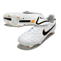 Botas de fútbol Nike Tiempo Legend 5 Elite blancas con tacos mixtos SG
