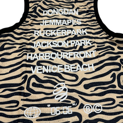 Camiseta sin mangas a rayas amarillas y negras de Jordan