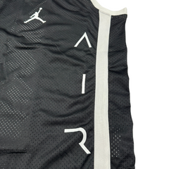 Camiseta sin mangas Jordan blanca y negra