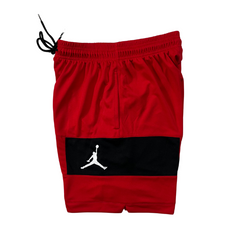 Jordan Red and Black Shorts