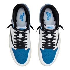 Zapatillas Nike Air Jordan 1 High Travis Scott azules de estilo militar informal