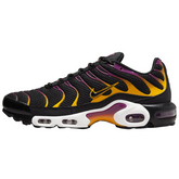 Zapatillas casuales Nike Air Max Plus TN negras con detalles dorados universitarios