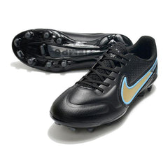 Chuteira Nike Tiempo 9 Legend FG Preta e Amarela - VN Esportes