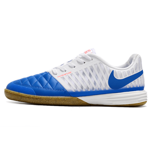 Chuteira Futsal Nike Lunar Gato II IC Branca e Azul - VN Esportes