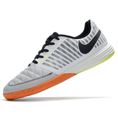 Chuteira Futsal Nike Lunar Gato II IC Branca e Cinza - VN Esportes