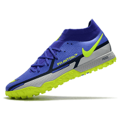 Chuteira Nike Phantom GT 2 Pro DF TF Azul e Branca - VN Esportes