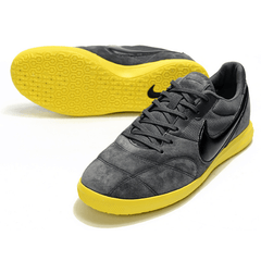 Chuteira Futsal Nike Premier II IC Cinza e Amarela - VN Esportes