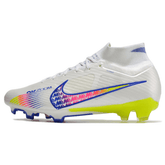 Chuteira Campo Nike Zoom Mercurial Superfly 9 Elite FG Branca e Colorida - VN Esportes
