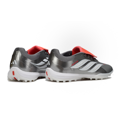 Scarpa da calcio Adidas Predator 26 Elite Tongue grigio bianco e arancione Turf TF 