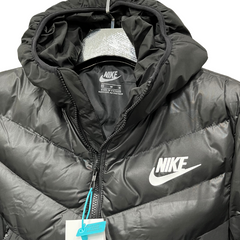 Chaqueta acolchada Nike negra y gris