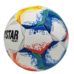 Balón de fútbol Derbystar Brilliant APS Bundesliga 22-23 blanco, naranja, azul y amarillo