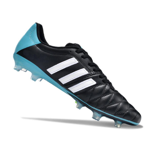 Chuteira Campo Adidas Adipure 11Pro Preta e Azul Claro - VENI Futebol