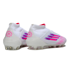 Adidas F50 Elite Mid Cut White and Pink Firm Ground FG Football Boot