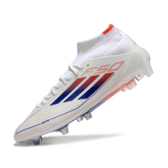 Scarpa da calcio Adidas F50 Elite Mid Cut Advancement Pack nera e gialla per terreni compatti FG