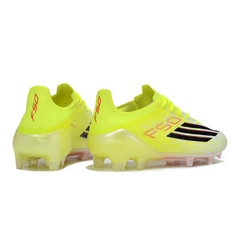 Adidas F50 Elite Black and Yellow Firm Ground FG Football Boot