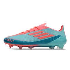 Adidas F50 Elite Light Blue and Salmon Firm Ground FG Football Boot