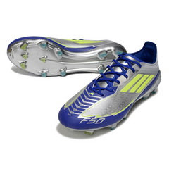 Adidas F50 Elite Gray and Blue Messi Firm Ground FG Football Boot