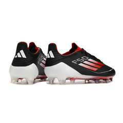 Adidas F50 Elite Black White and Red Firm Ground FG Football Boot