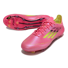 Adidas F50 Elite Pink and Green Firm Ground FG Football Boot