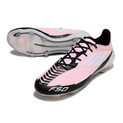 Botas de fútbol Adidas F50 Elite rosa claro para terreno firme (FG)