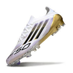 Adidas F50 Primeknit Elite White and Gold Firm Ground FG Football Boot