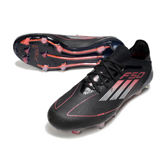 Adidas F50 Primeknit Elite Black White and Red Firm Ground FG Football Boot