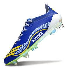 Botas de fútbol Adidas F50 Primeknit Elite Blue Mixed Studs SG Messi