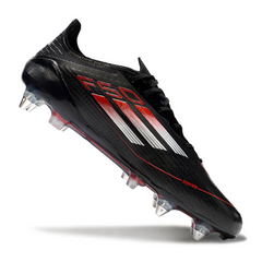 Scarpa da calcio Adidas F50 Elite SG con tacchetti misti, nera, bianca e rossa