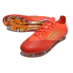 Scarpa da calcio Adidas F50 Elite SG con tacchetti misti rossi e gialli