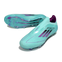Adidas F50 Elite Laceless Light Blue Firm Ground FG Football Boot
