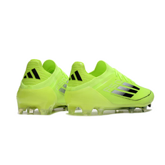 Scarpa da calcio Adidas F50 Primeknit Elite verde e nera per terreni compatti FG