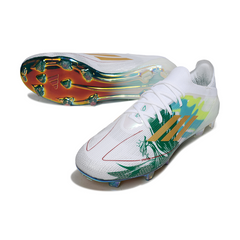 Adidas F50 Primeknit Elite White and Green Firm Ground FG Football Boot