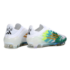 Adidas F50 Primeknit Elite White and Green Firm Ground FG Football Boot