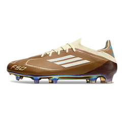 Adidas F50 Primeknit Elite Brown and Light Blue Firm Ground FG Football Boot
